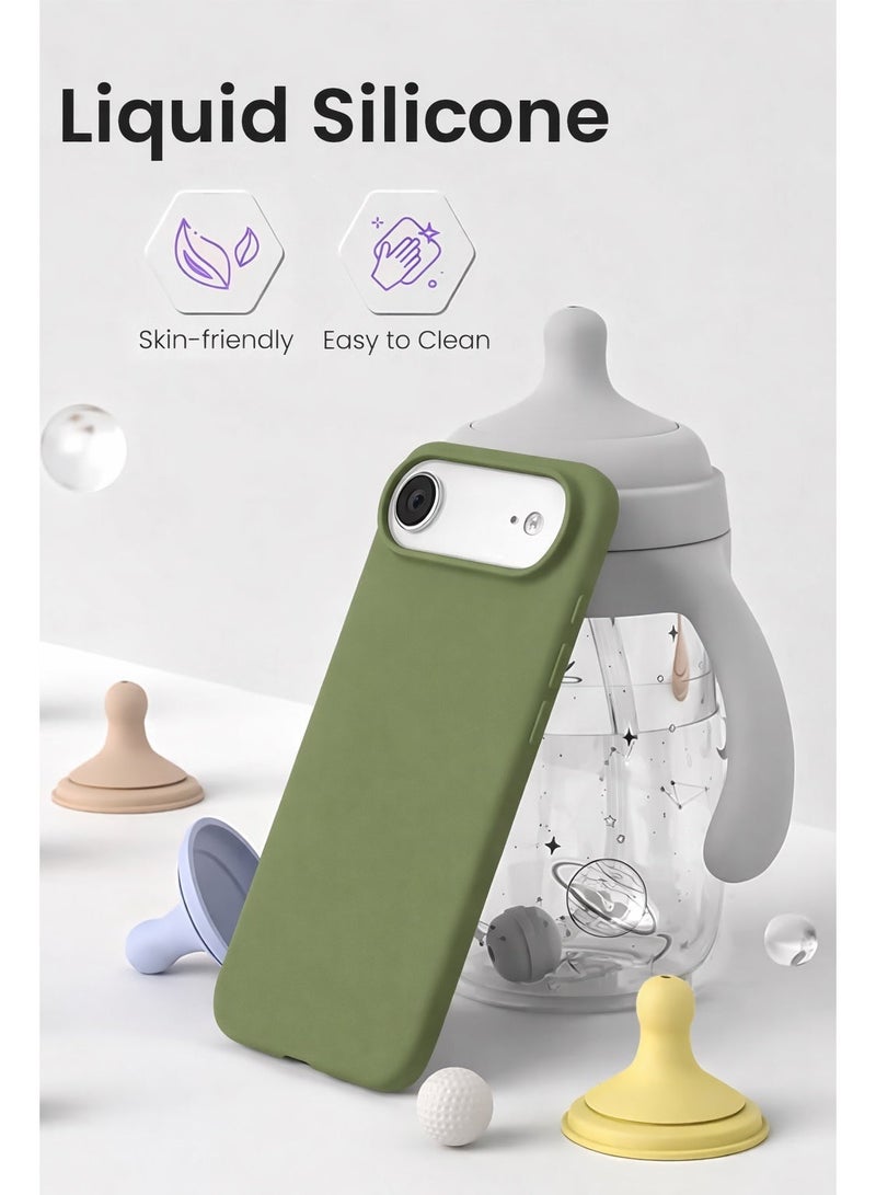 ميدا غطاء سيليكون لجهاز ايفون 17 اير، جراب حماية لكامل الجسم بملمس حريري ناعم، غطاء مضاد للصدمات مع بطانة من المايكروفايبر - Image 2